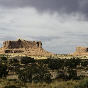Two buttes, Canyonlands National Park, Utah